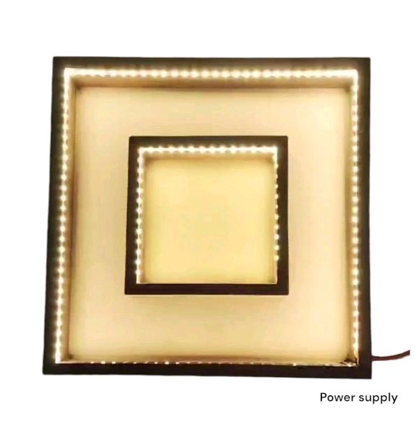 LED Lights - Teakwood Double Frame - With Photo Frame - 12 * 9 * 1.5 Inch