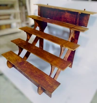 5 Step Golu padi stand 4 Feet width - 18mm, Birchply