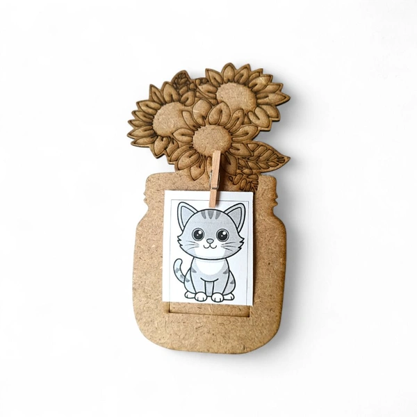 Flower Vase - Photo Fridge Magnet - - 5 pcs