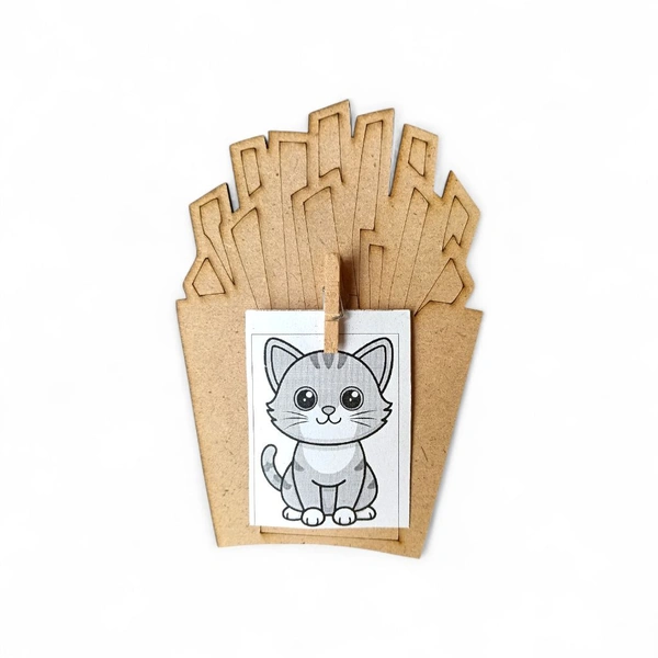 French Fries - Photo Fridge Magnet - 5 pcs