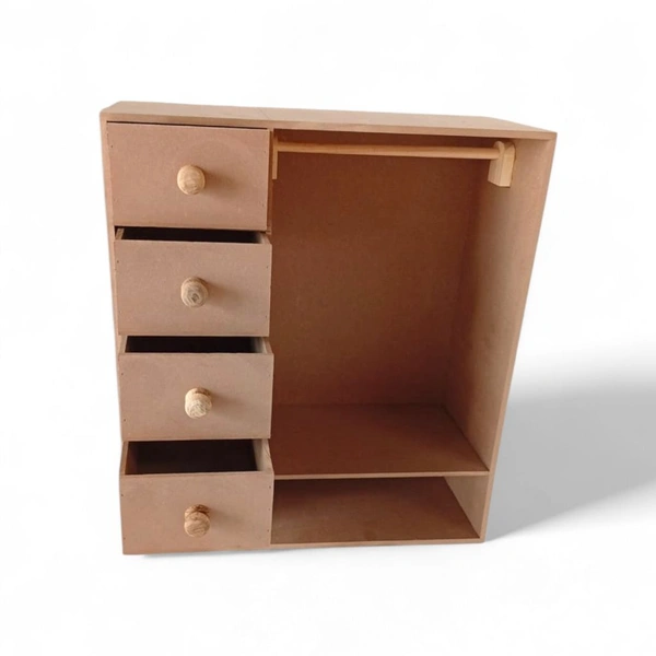 Doll House with Drawer Doll Cloth Hanger Organizer - 18*12*6 inches