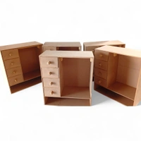 Doll House with Drawer Doll Cloth Hanger Organizer - 20*18*8 inches