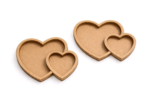 Duel Heart Coasters - Set of 4