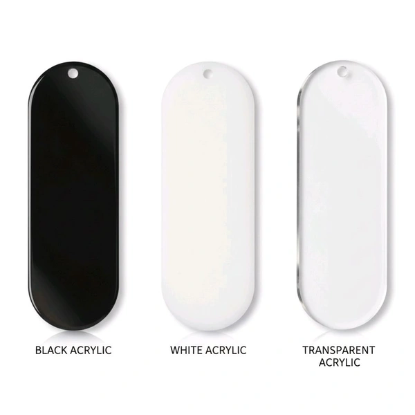 Acrylic Book Marker - B - White, Set of 10