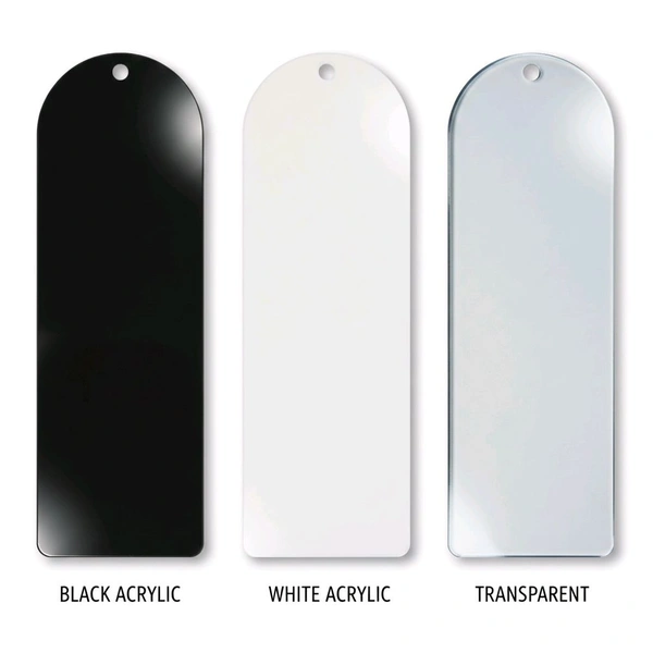 Acrylic Book Marker - F - Transparent, Set of 50