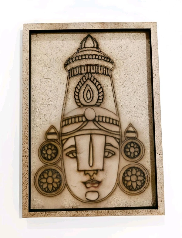 Pre Marked Coaster Square For Resin Balaji / Venkateshwara / Tirumala - 4