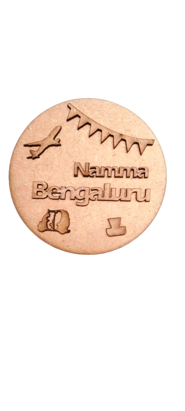 Namma Bengaluru English Fridge Magnet - Set Of 5