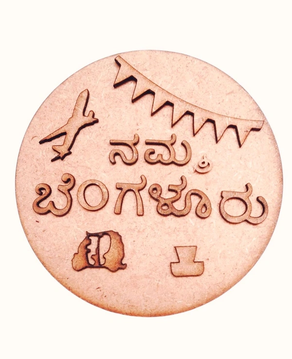 Namma Bengaluru Kannada Fridge Magnet - Set Of 5