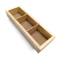 Wooden Dry Fruits Box With Partition - Set of 4