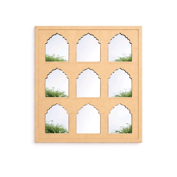 Jharokha With 9 Mirror - 14 * 12 inches