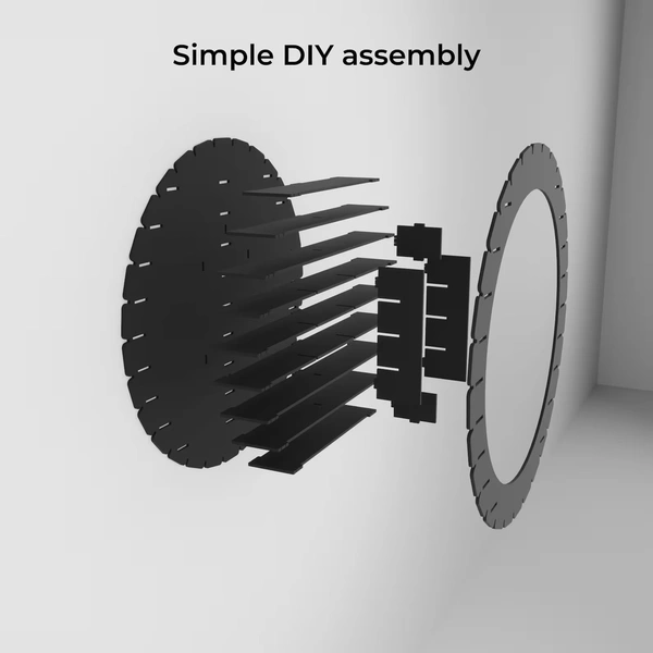1:64 Scale Model Hotwheels round Display Stand Hot Wheels Car - 3mm Acrylic, Acrylic