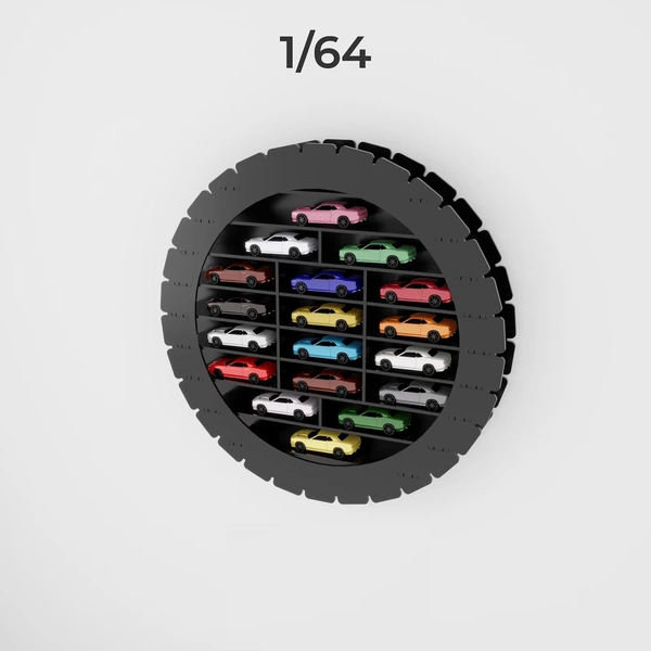 1:64 Scale Model Hotwheels round Display Stand Hot Wheels Car - 3mm Acrylic, Acrylic