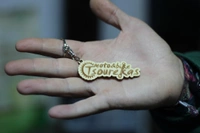 50 pcs Laser Cut Wooden Logo Keychain, Personalized Birch Keyring for Branding