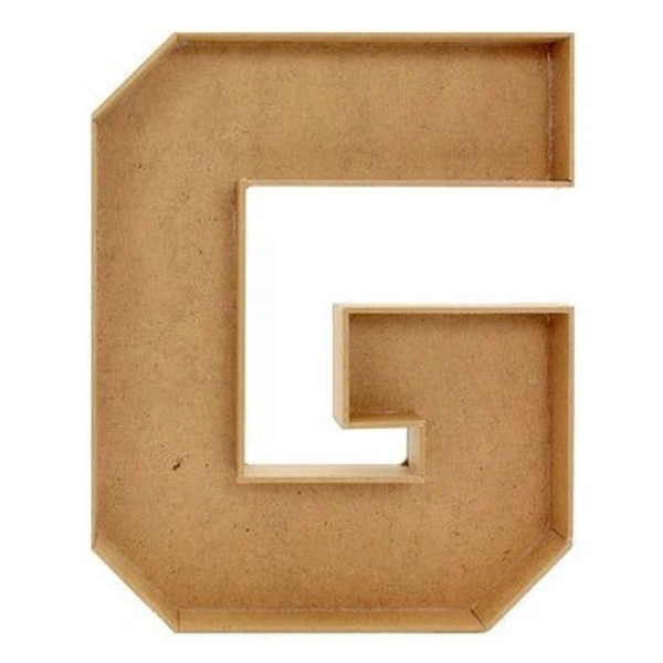 Monogram Letter Chocolate / Flower Fillable Box For Hamper Making / Charcuterie Board - 6 Inch, 4mm, G