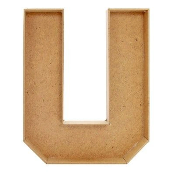 Monogram Letter Box Chocolate / Flower Fillable Box For Hamper Making / Charcuterie Board  - 8 Inch, 4mm, U, 4mm, A