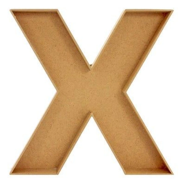 Monogram Letter Box Chocolate / Flower Fillable Box For Hamper Making / Charcuterie Board  - 10 Inch, 4mm, X, 4mm, A