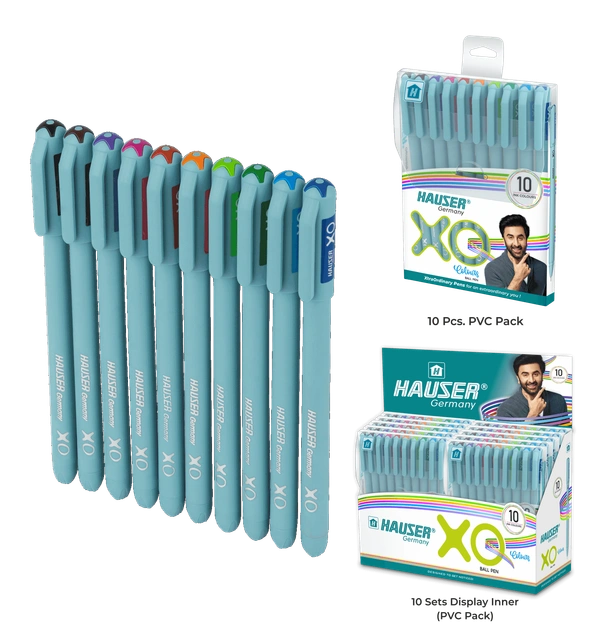 XO Colours Ball Pen SET 10 colour