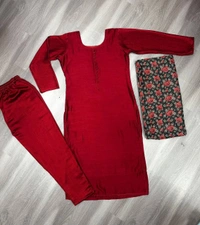 Pakistani Kurta - Maroon, XL-42