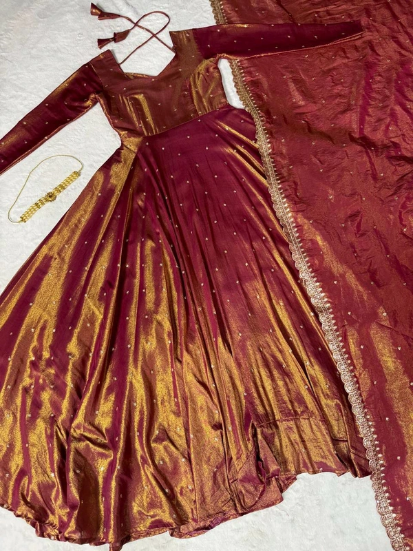 Tissu Gown - Brown, S-36