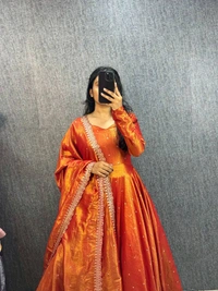 Tissu Gown - orange, S-36