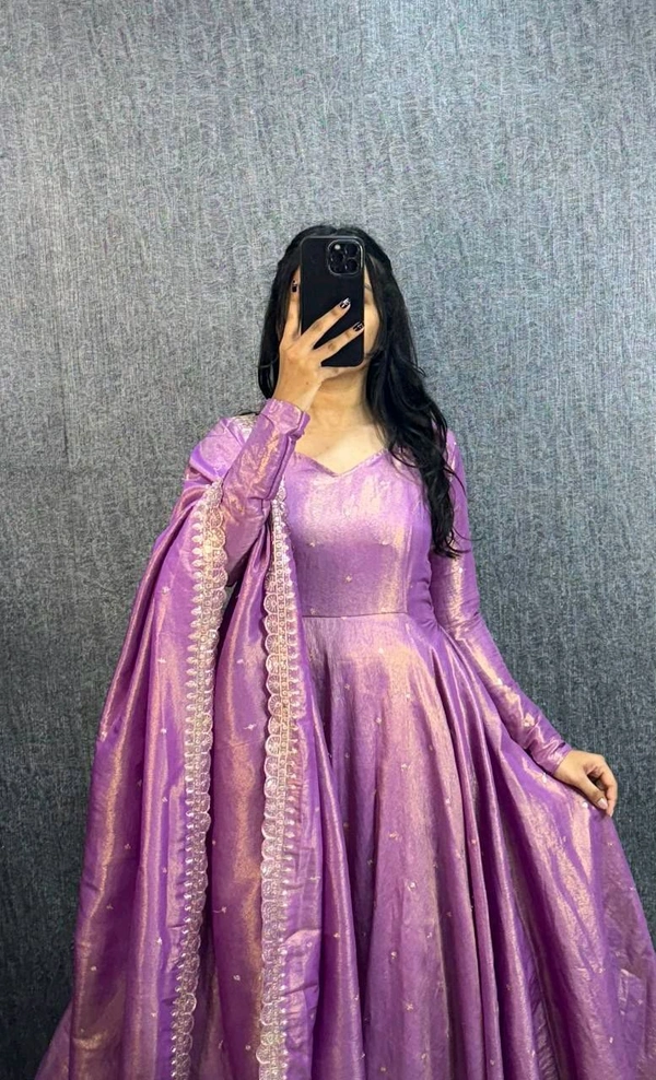 Tissu Gown - Lavender, XXXL-46