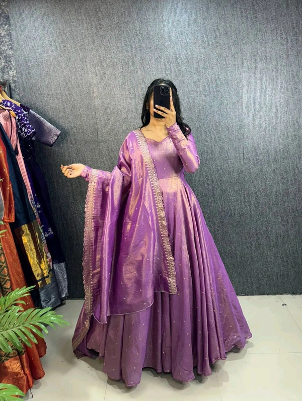 Tissu Gown - Lavender, XXXL-46