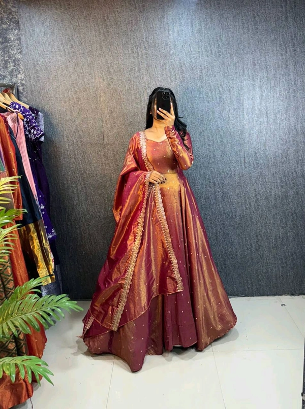 Tissu Gown - Brown, S-36