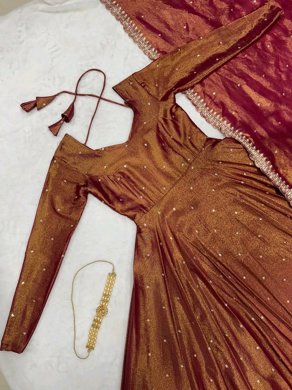 Tissu Gown - Brown, L-40