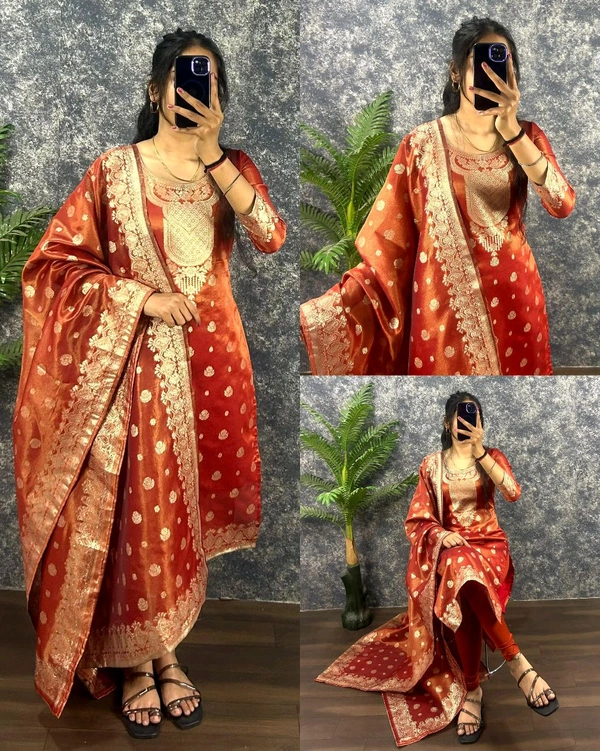 Suganya - Sunset Orange, Xxxl -46