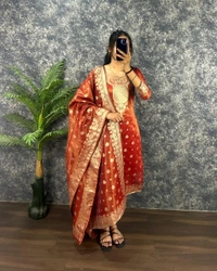 Suganya - Sunset Orange, Xxxl -46