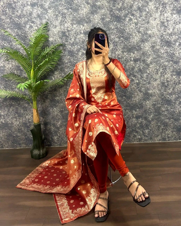 Suganya - Sunset Orange, Xxxl -46