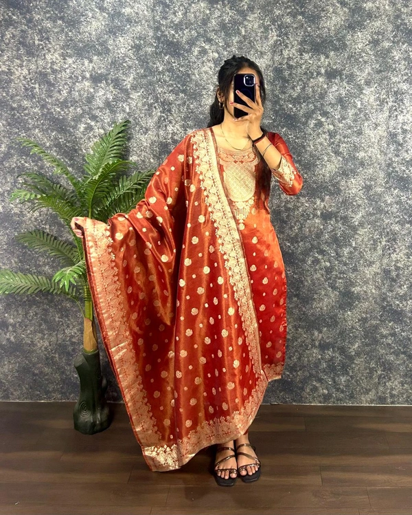 Suganya - Sunset Orange, Xxxl -46