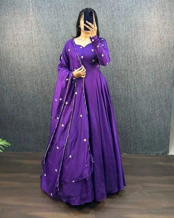 Aadya Heart - L-40, Purple