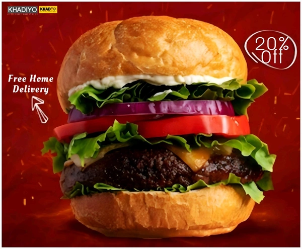 Big Bun Veg Tikka burger - Extra Souce