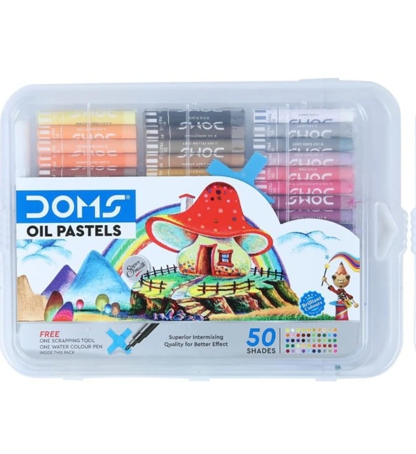 Doms 50 Shades Oil Pastels With Case 