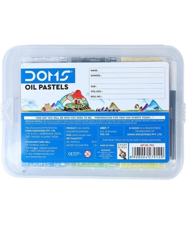 Doms 50 Shades Oil Pastels With Case 