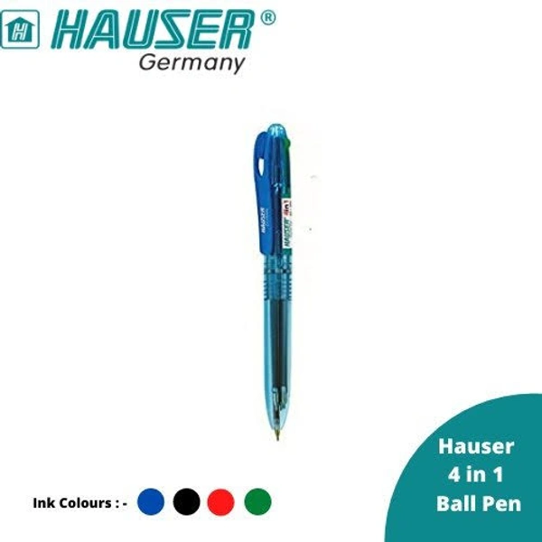 Hauser 4 In 1 Ball Pen (Blue ,Black ,Red ,Green)
