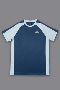 Drizone-Pack of 16 Pcs-@150/Pc-Round Neck Half Sleeve T-Shirt - Dark Grey, Sky blue, Airforce,Black, M,L,XL,XXL