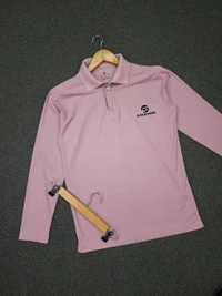 Plain Drizone T-shirt Pack of 4 Pcs@240/pc-Full sleeve sports collar t-shirts - M,L,XL,XXL, Onion pink