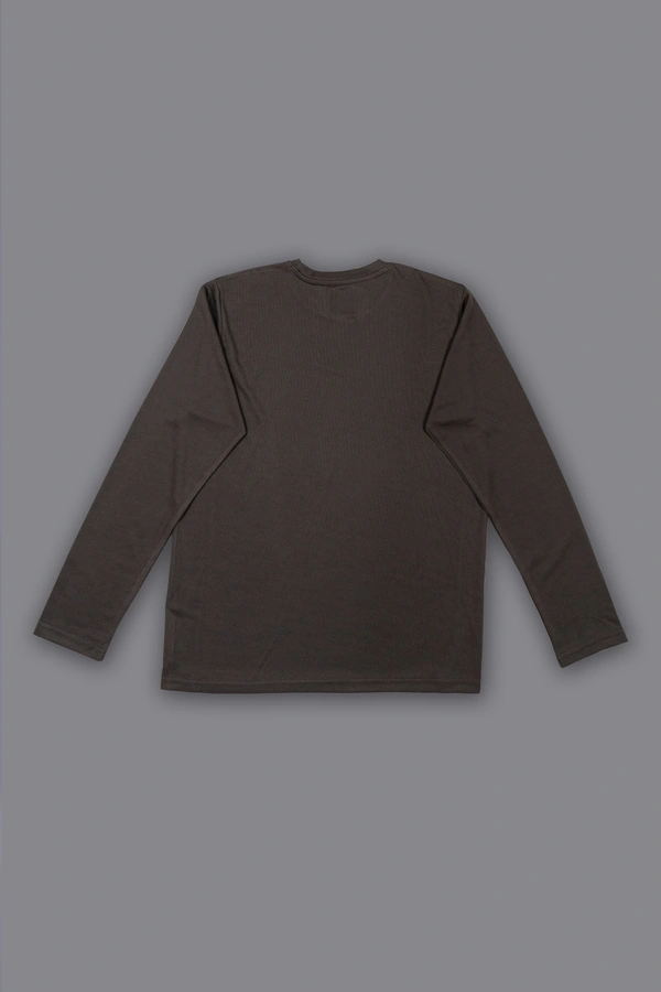 Drizone-Pack of 20 Pcs-@170/Pc- Round neck Full Sleeve Designer T-Shirt With Flat Seamer Stiching - White, Dark Grey, Wine, Black, Sky, M,L,XL,XXL