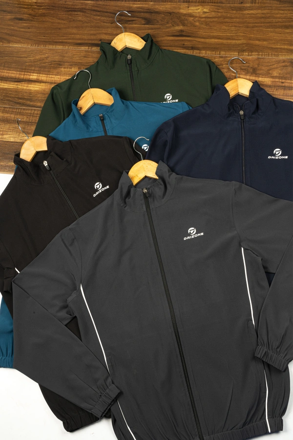 Drizone-Pack of 20 Pcs-@488/Pc- Sports NS Lycra Designer Tracksuit - M,L,XL,XXL, Black, Dark Grey, Olive green, Air force, Navy Blue