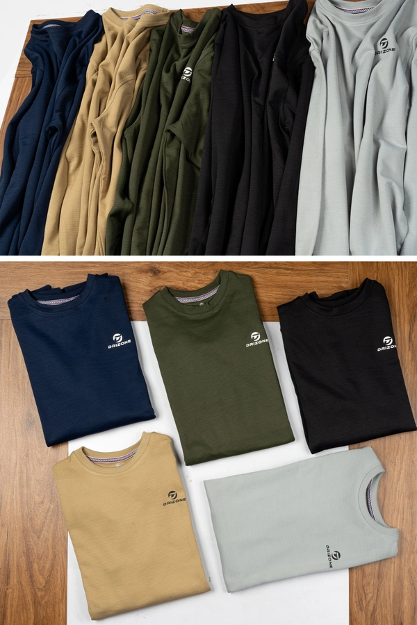 Drizone-Pack of 20 Pcs-@320/Pc- Sweat shirt - M,L,XL,XXL, Navy Blue, Black, Light Grey, Camel, Teal Green