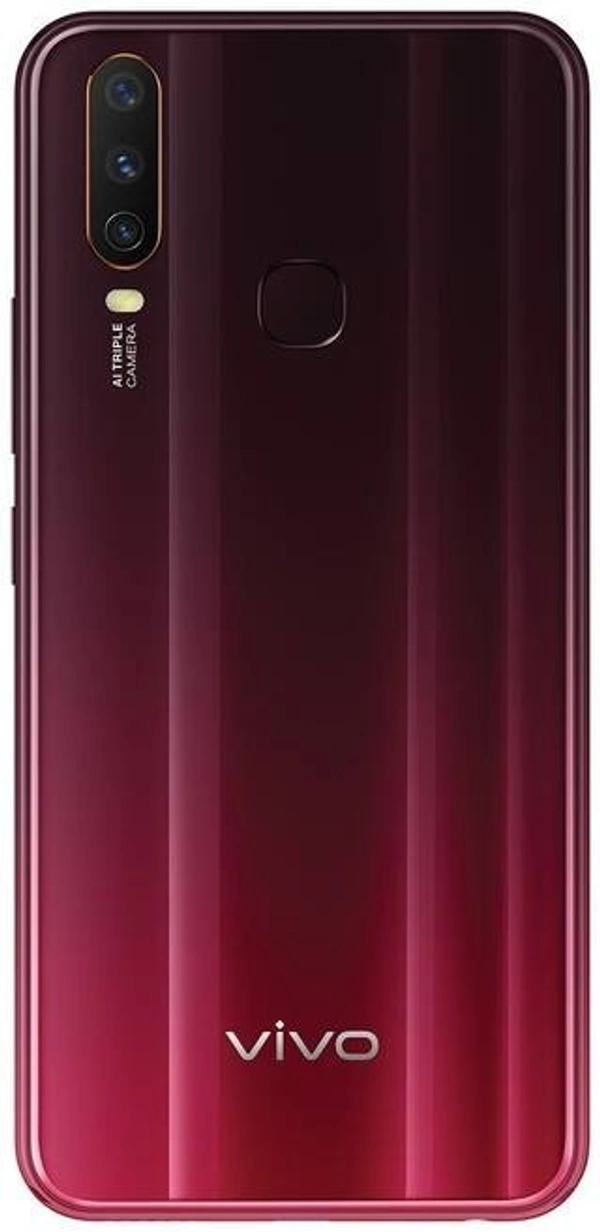 Vivo Y12 64GB 3GB Ram Renewed 6 Month Seller Warranty  - 128 GB, Burgundy