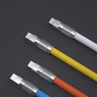 120W Super Fast Charging Cable Metal Zinc Alloy Liquid Silicone Type-C Charger Data OD6.0 For Android 1m- Usb Thickened Soft Rubber Type Electronics Wholesale Shell Cord