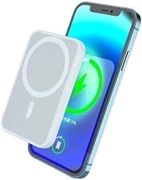 Magsafe Wireless Portable Power Bank 5000Mah Wireless Charging Battery Pack Compatible with iPhone Series 1yr warranty with logo