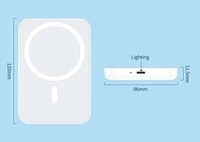 Magsafe Wireless Portable Power Bank 5000Mah Wireless Charging Battery Pack Compatible with iPhone Series 1yr warranty with logo