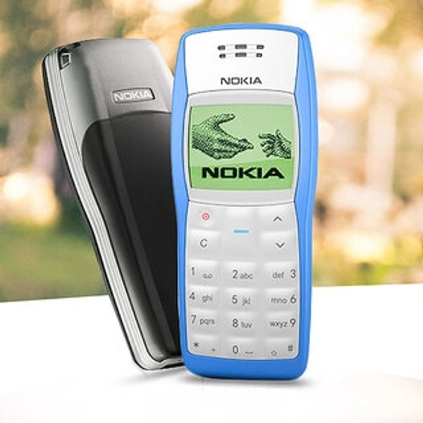 Refurbished Nokia 1100 (Single SIM, 1.2 Inch Display, Assorted Colour ) - Superb Condition, Like New - Black