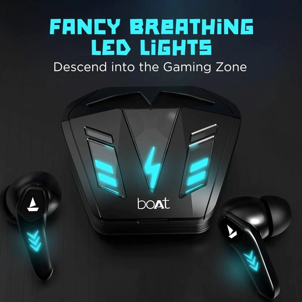 boAt Airdopes 190 True Wireless in Ear Earbuds with Beast Mode(50ms) for Gaming, 40H Playtime, Breathing LEDs, Signature Sound, Quad Mics Enx Tech, ASAP Charge & BT v5.3 - White