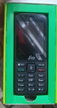 Used Jio Mint Condition Random Model Mobile Phone 2.4 Screen Size 2000mAh Battery, Charger & Box Packing & Very Good Condition - Black