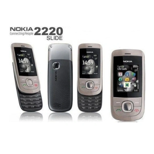 Nokia 2220 Refurbished Mobile Just Like New 1 Month Warranty  - Black